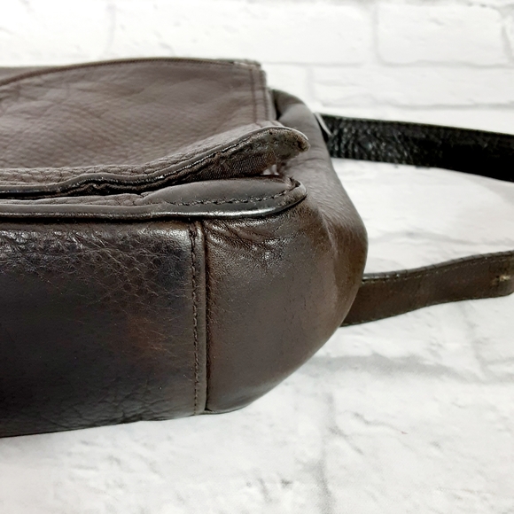 Mila Paoli dark brown leather crossbody bag - Picture 12 of 14